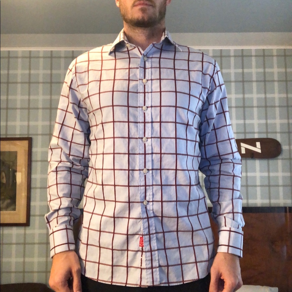 Rufus Button Down Dress Shirt w/Double Cuffs